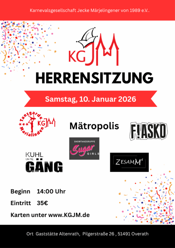 Herrensitzung 2026
